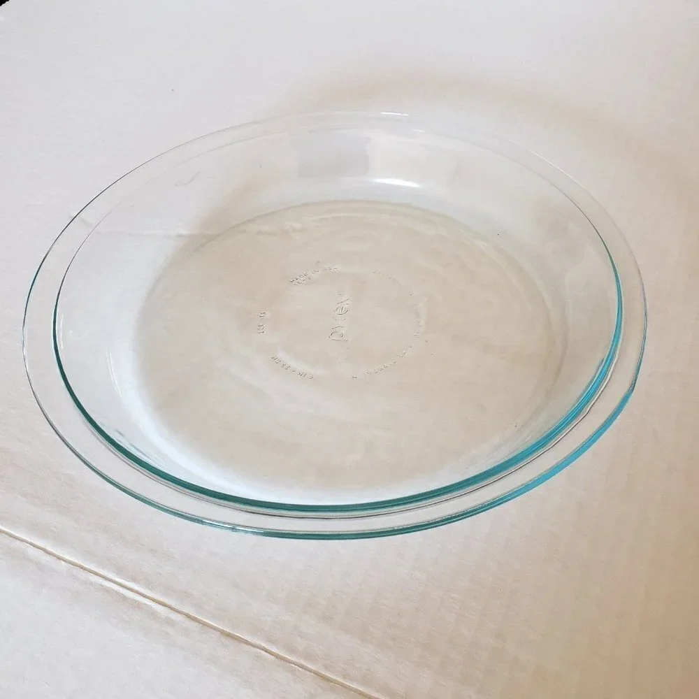 Pyrex #209 Pie Pan set glass 9
